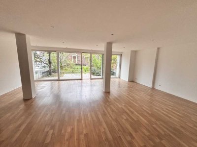 Moderne 2-Zimmer-Wohnung im Loft-Stil mit Garten und Einbauküche!