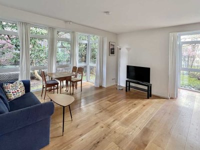 Wohnen im Grünen: 2-Zi.-EG-Wohnung mit Süd-West-Garten in Volksdorf
