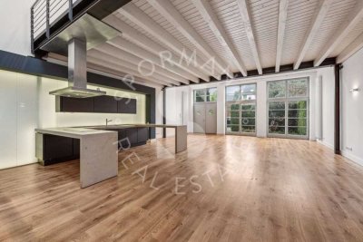 Beeindruckendes Innenhof-Loft mit Industriecharme - Einbauküche, Stellplatz & Terrasse