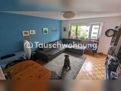 Tauschwohnung: 3-Zi-Wohnung stadtnah, Balkon und Garten