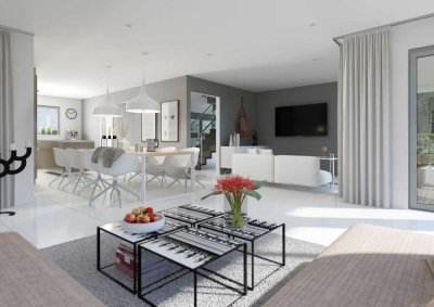 Lichtdurchfluteter Neubau aus dem Hause Bien Zenker inkl. Baugrundstück