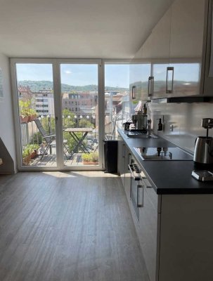 2,5-Zimmer-Loft  in Stuttgart-West mit Weitblick