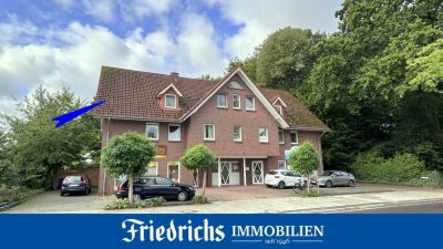 Kapitalanlage!
Attraktive 2-Zimmer-OG-Wohnung mit Außen-Stellplatz in zentraler Lage von Edewecht