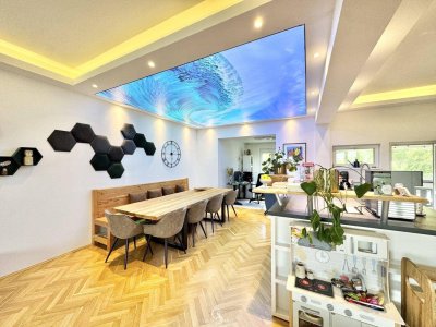 Exklusive 4,5-Zimmer-Wohnung mit 156 m² Wohnfläche, Garten, Terrasse, Garage und hochwertiger Ausstattung