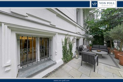 Repräsentative Belle-Etage + Souterrain mit eigenem Garten am Savignyplatz