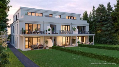 Neubau-Erdgeschoss-Wohnung mit Garten und zwei Terrassen