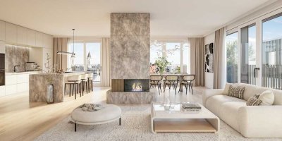 Exklusives 3-Zimmer Penthouse mit Blick auf die Ludwigskirche