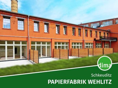 ERSTBEZUG sanierte Papierfabrik | Maisonette-Whg. mit Südwest-Terrasse, Garten, Gäste-WC, EBK mögl.