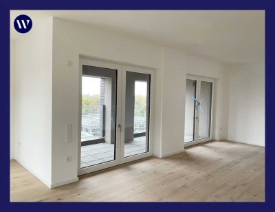 Für Rollstuhlfahrer geeignet! 4 Zimmer im Neubau + Loggia, Einbauküche, Tageslichtbad, Aufzug