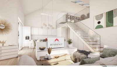 "ELISABETH-VORSTADT - Großes 2 Zimmer LOFT mit Galerie &amp; Traumterrasse und Aufzug in generalsanierter Ceconi-Villa"