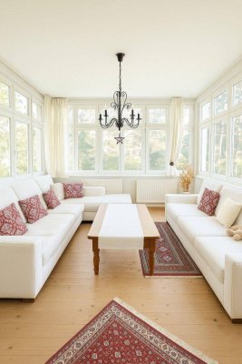 Die Donau vor den Füßen - 3-Zimmer Altbaucharme mit Wintergarten