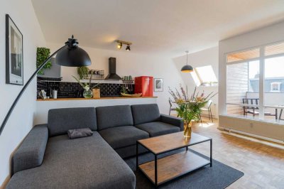 Stylish apartment above the roofs of Prenzlauer Berg