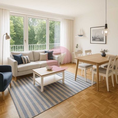 3 Zi.-Whg. mit Penthouse-Charakter in exklusiver Lage von Hummelsbüttel