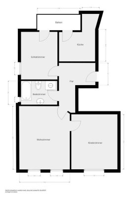 Schöner Wohnen mit Balkon in der Nordvorstadt