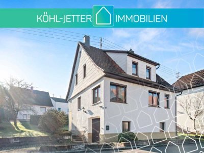 Sonniges Einfamilienhaus mit schönem Grundstück in zentraler, ruhiger Lage von Geislingen!