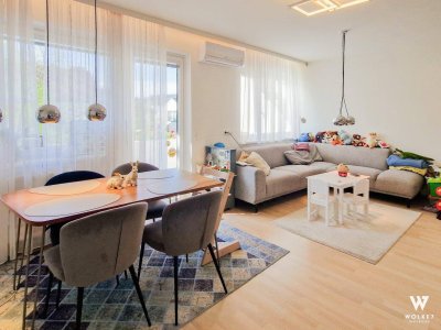 Wohnen mit Stil und Aussicht – Sonnige 3-Zimmer-Wohnung mit Loggia mit Blick auf den Bach in Mödling I Nahe Altstadt Mödling