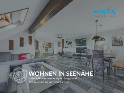 WOHNEN IN SEENÄHE - Helle 3-Zimmer-Wohnung mit Loggia und Top-Ausstattung in Friedrichshafen