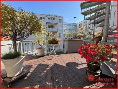 Helle 3-Zimmer-Wohnung mit außergewöhnlicher Dachterrasse