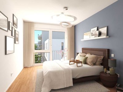 Genießen Sie den Stadtleben-Traum: Moderne 2-Zimmer-Wohnung mit modernem Bad und sonnigem Balkon