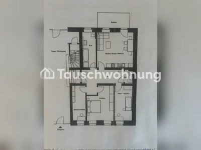 Tauschwohnung: 3-Zimmer-Wohnung (90 m²) + großer Wohnküche und großem Balkon