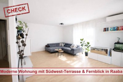 Moderne 3-Zimmer Wohnung mit Südwest-Terrasse &amp; Fernblick in Raaba-Grambach!
