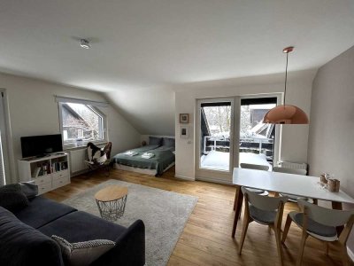 Neu renovierte 1-Zimmer-Wohnung mit gehobener Innenausstattung mit Einbauküche in Hahnenklee
