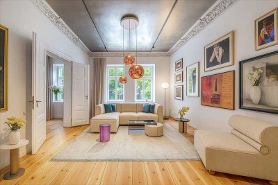 EXKLUSIVE 4 Zi. - DESIGNER-STUCKWOHNUNG in bester Lage nahe Museumsinsel & Rosenthaler Platz