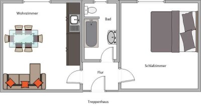 2-Raum-Wohnung in Regensburg