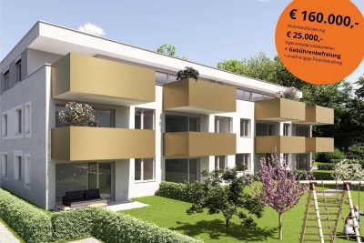 3- Zi. südwestseitige Gartenwohnung Top B4 in Seenähe mit Wohnbauförderung