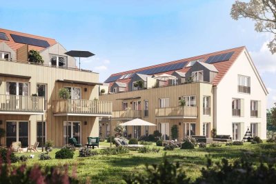 Neubau einer ruhigen 3-Zimmer Wohnung mit großzügigem sonnigem Westbalkon