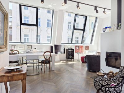 Ruhelage mit Inselfeeling – Penthouse mit Altbaucharme, Neubaukomfort &amp; Dachterrassen-Sauna!