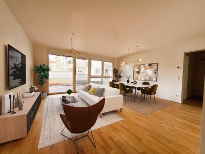 Erstbezug! Sehr schön aufgeteilte 3-Zimmer Wohnung mit toller 24 m² Terrasse - Nähe Floridsdorfer Bahnhof