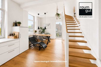 Stilvolle 2-Zimmer-Maisonettewohnung mit südlichem Balkon im beliebten Stadtteil Flingern-Nord