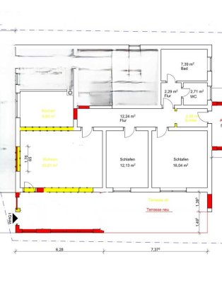 Attraktive 3-Zimmer-Erdgeschosswohnung mit Terrasse und EBK in Eberbach