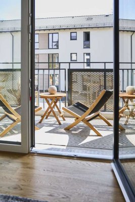 Stilvoll wohnen: 3-Zi-Neubau mit Balkon, Aufzug & TG | offene Besichtigung Mi 16 -18h & Sa 15-17 Uhr