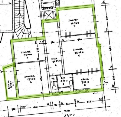 3-4 Zimmerwohnung mit Westbalkon in unmittelbarer Klinik/Uninähe (schön ausgestattet)