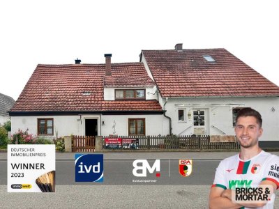 Komplettes Doppelhaus – eine Haushälfte zum Gestalten, eine mit zuverlässiger Mieterin