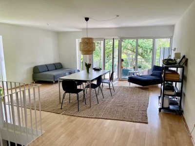 Sehr schöne 4-Zi.-Maisonettewohnung in Kaiserswerth mit Gartenterrasse und Blick ins Grüne