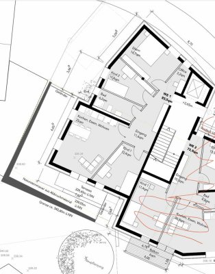 sonnige, gut geschnittene 4-Zimmer-Wohnung mit Balkon