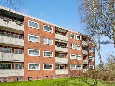 Gepflegte 3-Zimmer-Eigentumswohnung mit Sonnenbalkon in ruhiger Lage von Kiel-Ellerbek