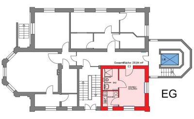 Ruhige, neuwertige 1-Zimmer-EG-Wohnung mit gehobener Innenausstattung in Naumburg
