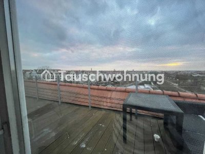 Tauschwohnung: Große Massionette-Wohnung mit Dachterasse in Gohlis