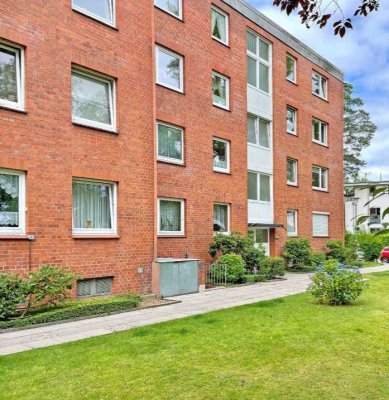 Zum Selbstgestalten: 3-Zimmer-Wohnung mit Balkon, Einbauküche und Tiefgarage in Meiendorf!