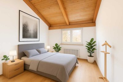 Preis reduziert! Maisonette mit Garten an der Würm – Kamin möglich