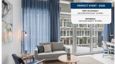 Mietrabatt - Voll möbliert - Erstbezug: 2-Zimmer-Wohnung mit Einbauküche in der Nähe der U5.