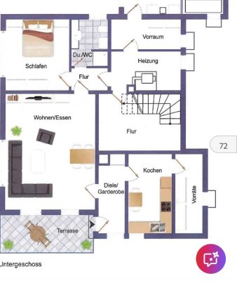 Helle 2-Zimmer-Wohnung in Wilnsdorf ab 01.09.2025