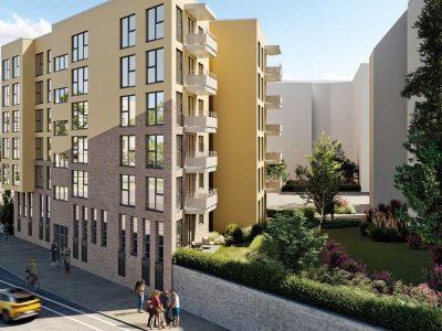 Energieeffizient wohnen im Mathildenviertel: 2-Zimmer-Erdgeschosswohnung mit Terrasse in Offenbach