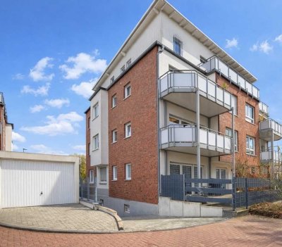 Barrierearme EG-Wohnung mit Terrasse + Garage