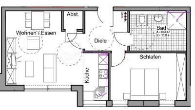 2-Zimmer Neubauwohnung WBS erforderlich