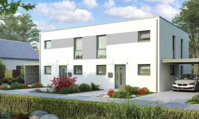 Moderne Doppelhaushälfte mit ca. 300m² Grundstück